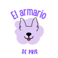 Logo el armario de pris en colores blancos y morados